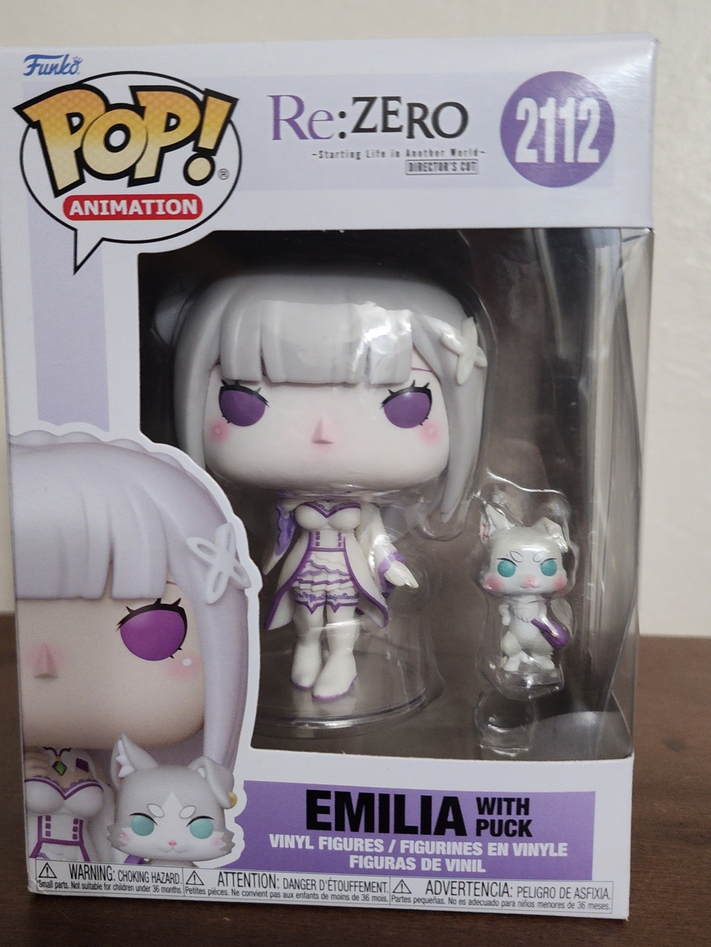 Funko Pop Animation Re: Zero Emilia with Puck